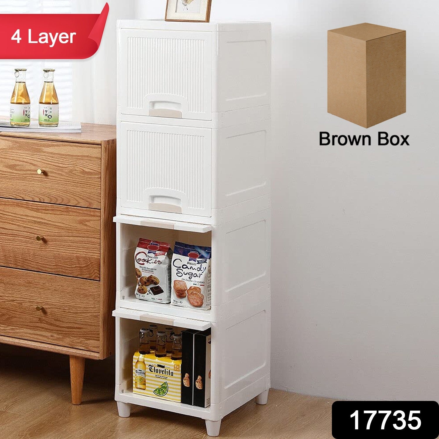 Multipurpose Storage Cabinet, Storage Solutions plastic drawers || Multi Layer Wardrobe Storage Drawers || Foldable Multipurpose Drawer Units For Kitchen, Bathroom, Bedroom, Cloth (4 Layer) Multipurpose Storage Cabinet, Storage Solutions plastic drawers || Multi Layer Wardrobe Storage Drawers || Foldable Multipurpose Drawer Units For Kitchen, Bathroom, Bedroom, Cloth (4 Layer)